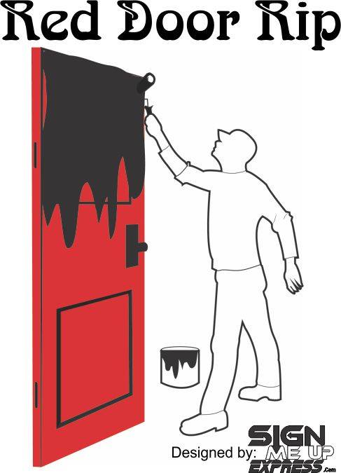 Red Door Rip Logo